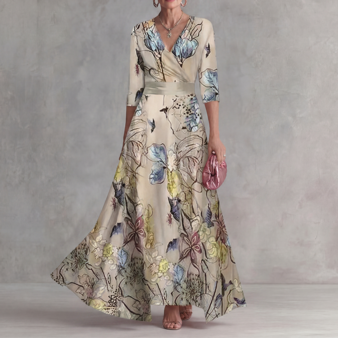 Emily Luxury Floral Dress