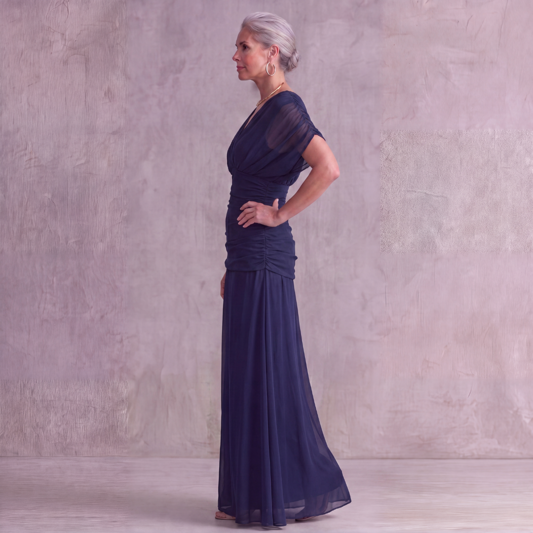 Avery Elegant Blue Dress