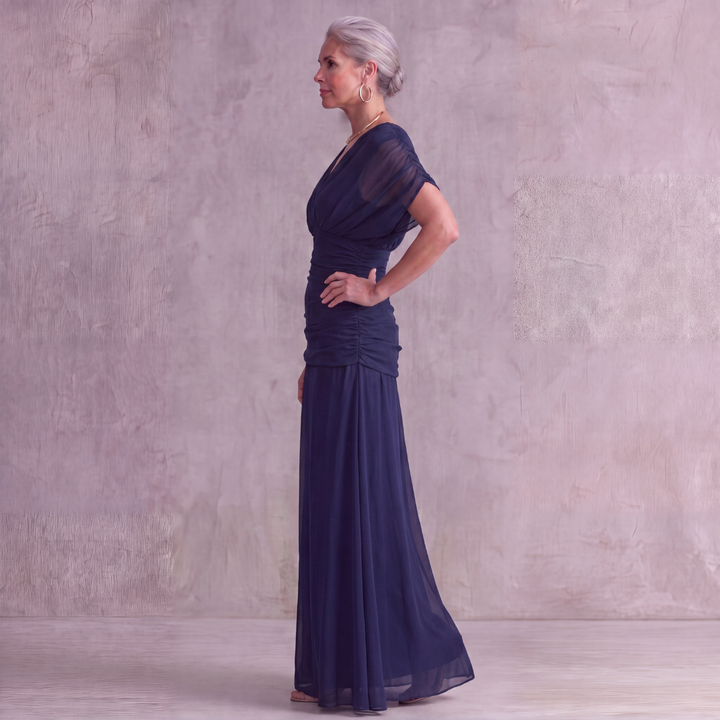 Avery Elegant Blue Dress