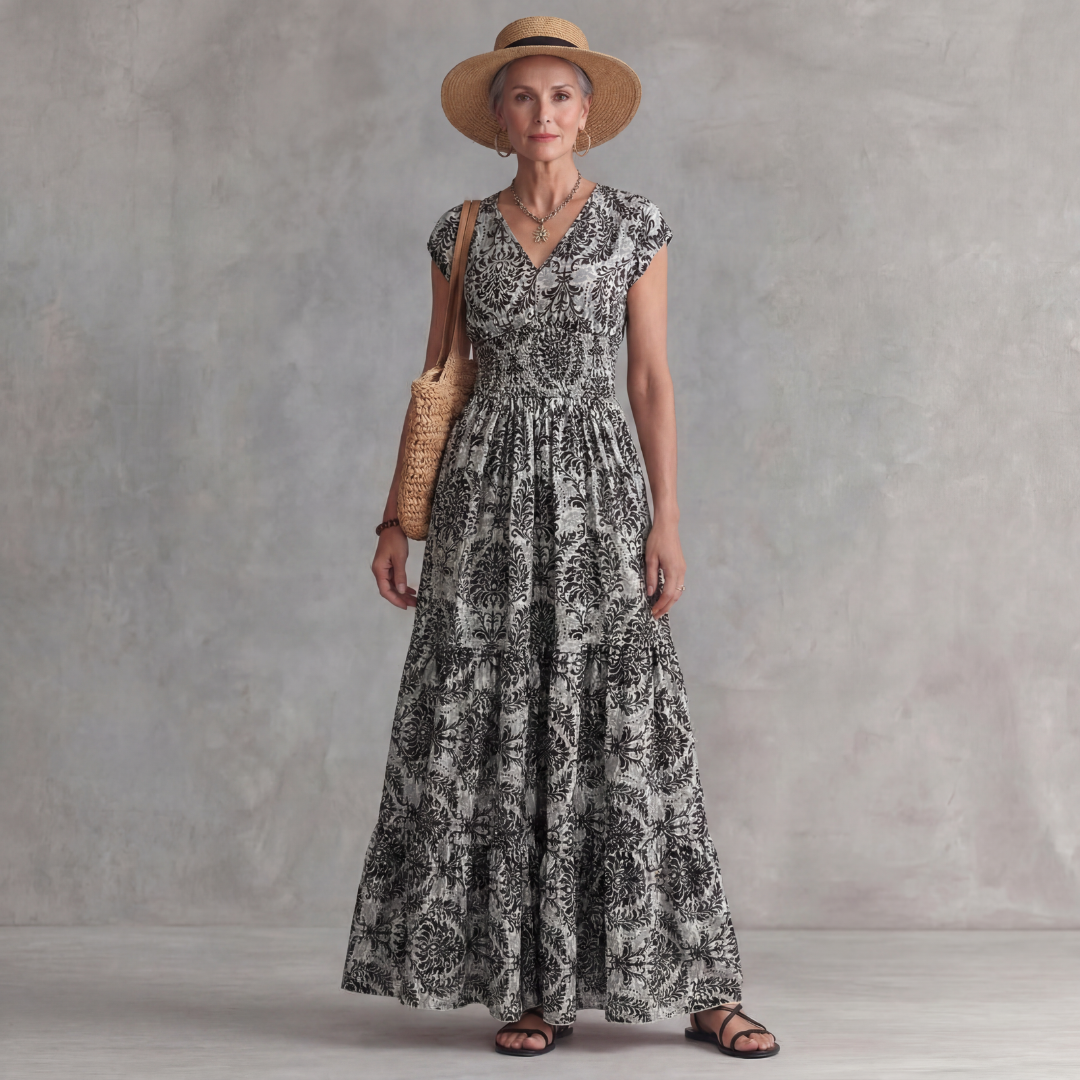 Summer Bohemian Style Printed Dress