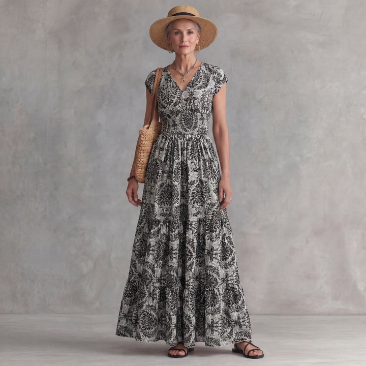 Summer Bohemian Style Printed Dress