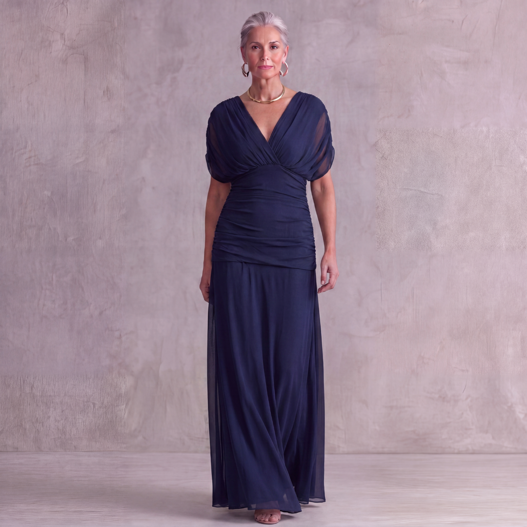 Avery Elegant Blue Dress