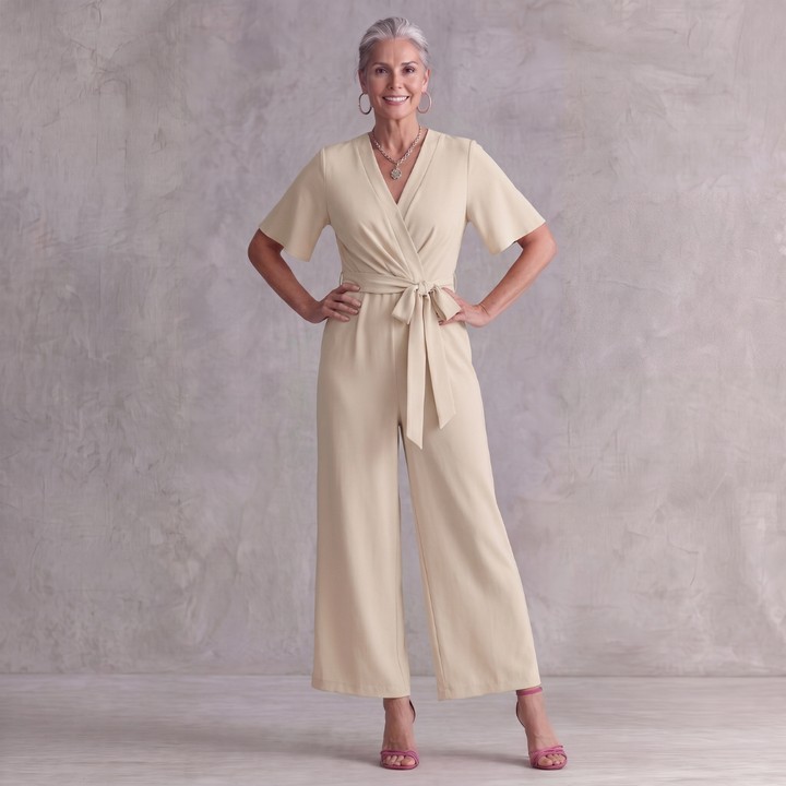 Gabriella Elegant Summer Tie Knot Jumpsuit