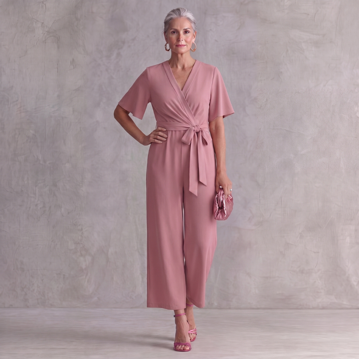 Gabriella Elegant Summer Tie Knot Jumpsuit