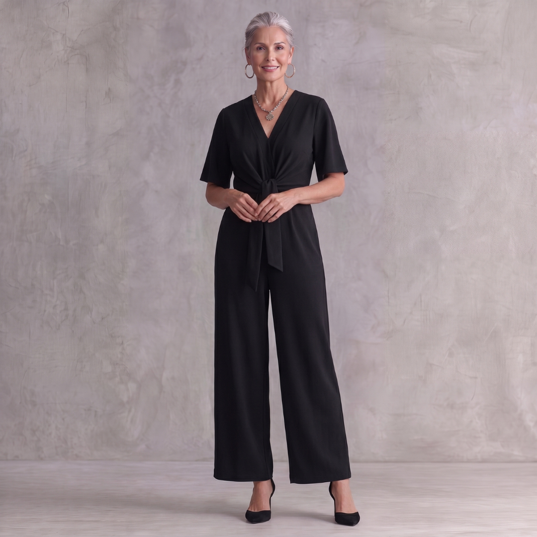 Gabriella Elegant Summer Tie Knot Jumpsuit