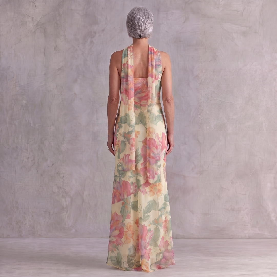 Isabel Summer Maxi Dress with Floral Print