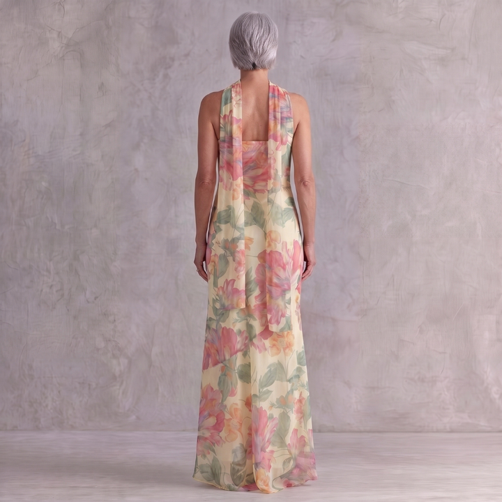 Isabel Summer Maxi Dress with Floral Print
