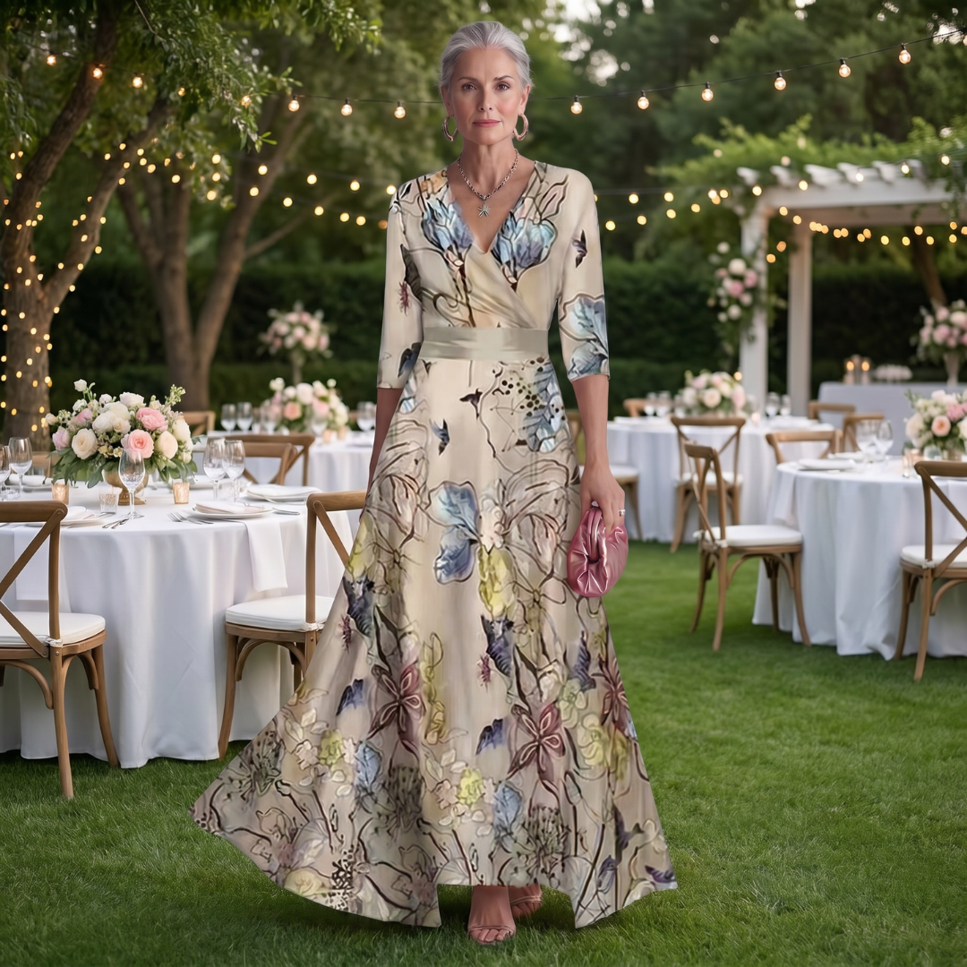 Emily Luxury Floral Dress