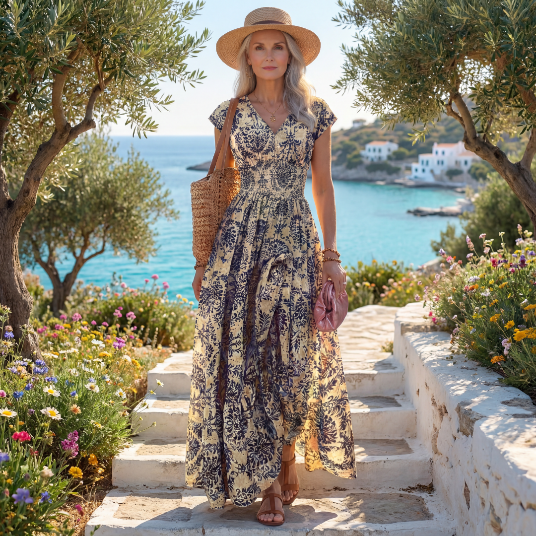 Summer Bohemian Style Printed Dress
