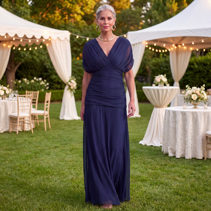 Avery Elegant Blue Dress