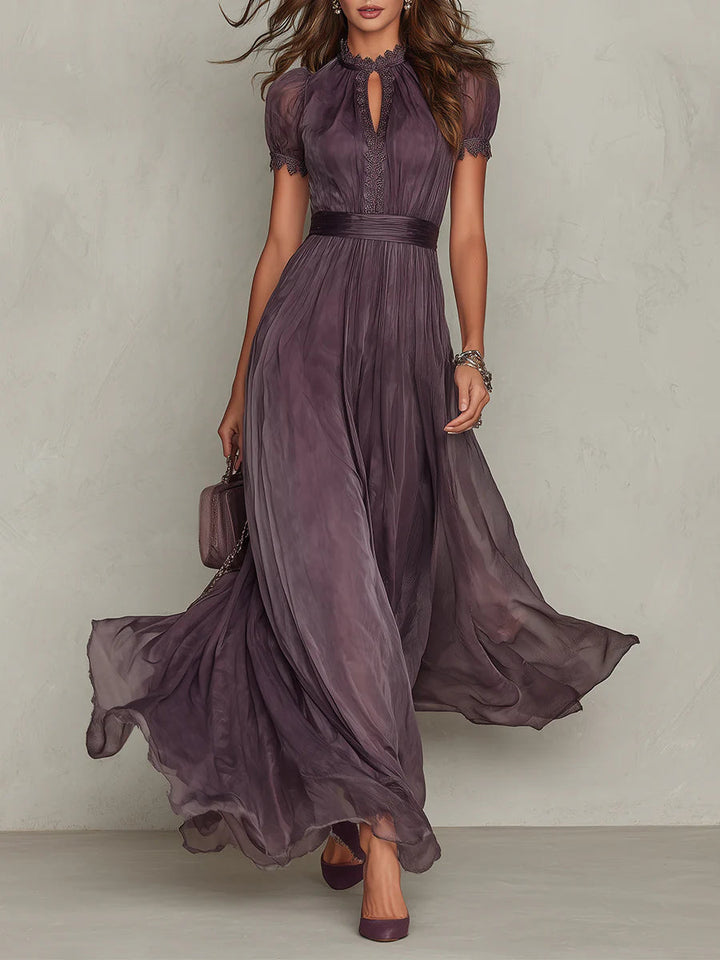 Ashley Vintage Chiffon Maxi Dress