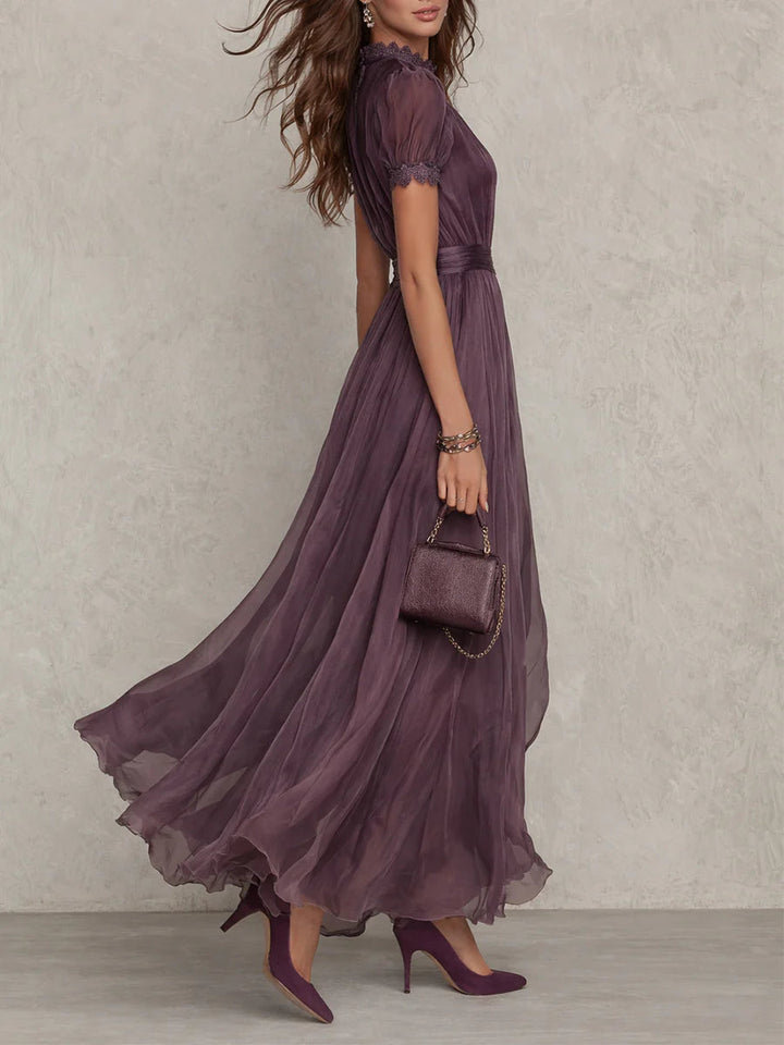Ashley Vintage Chiffon Maxi Dress