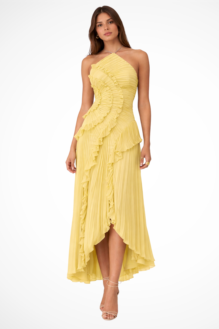 Imogen Sleeveless Ruffled Maxi Summer Dress