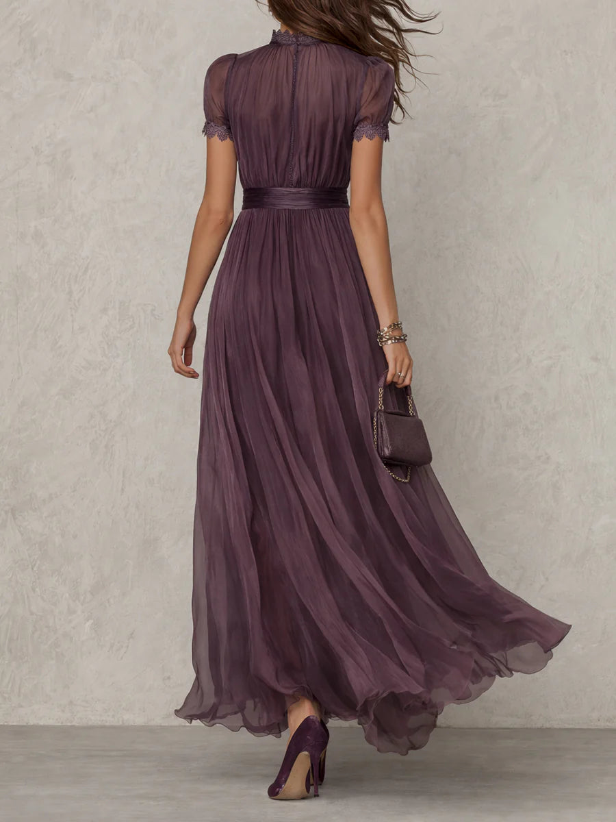 Ashley Vintage Chiffon Maxi Dress