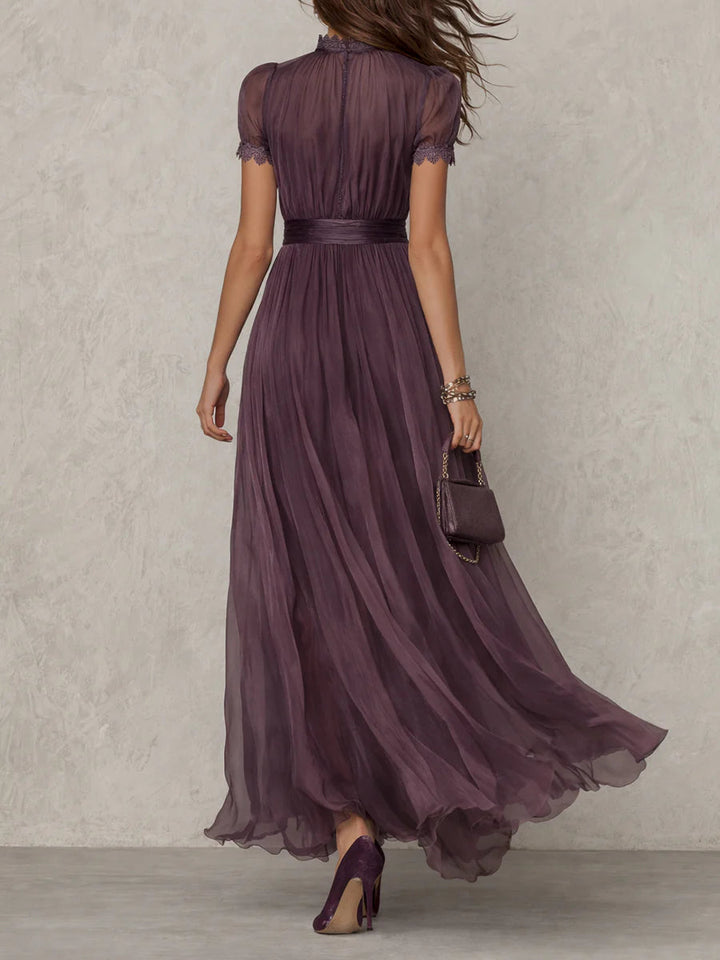 Ashley Vintage Chiffon Maxi Dress