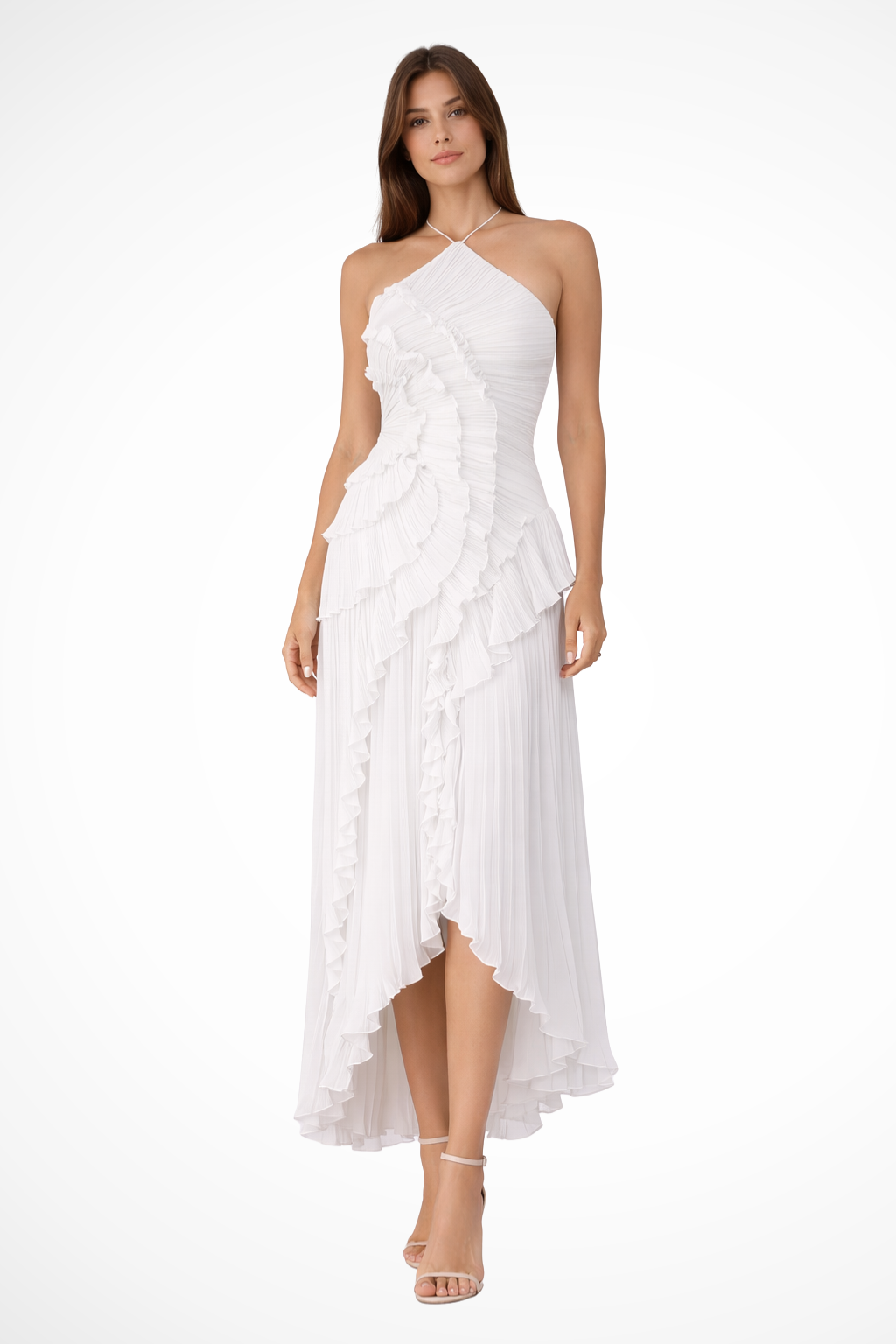 Imogen Sleeveless Ruffled Maxi Summer Dress