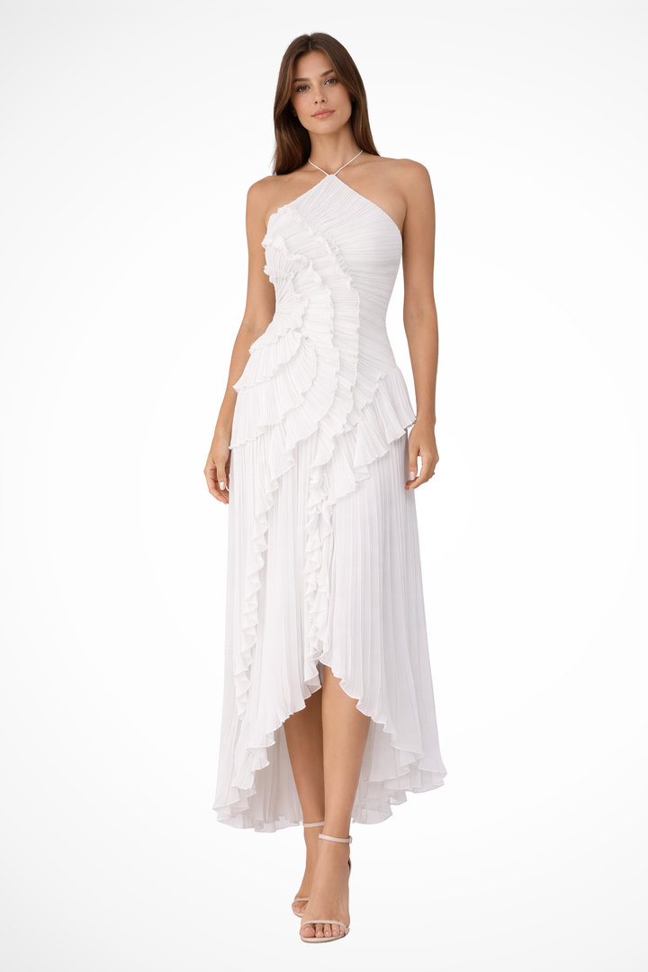 Imogen Sleeveless Ruffled Maxi Summer Dress