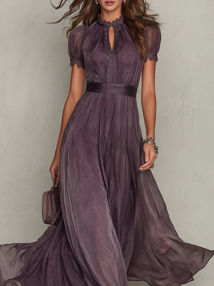 Ashley Vintage Chiffon Maxi Dress