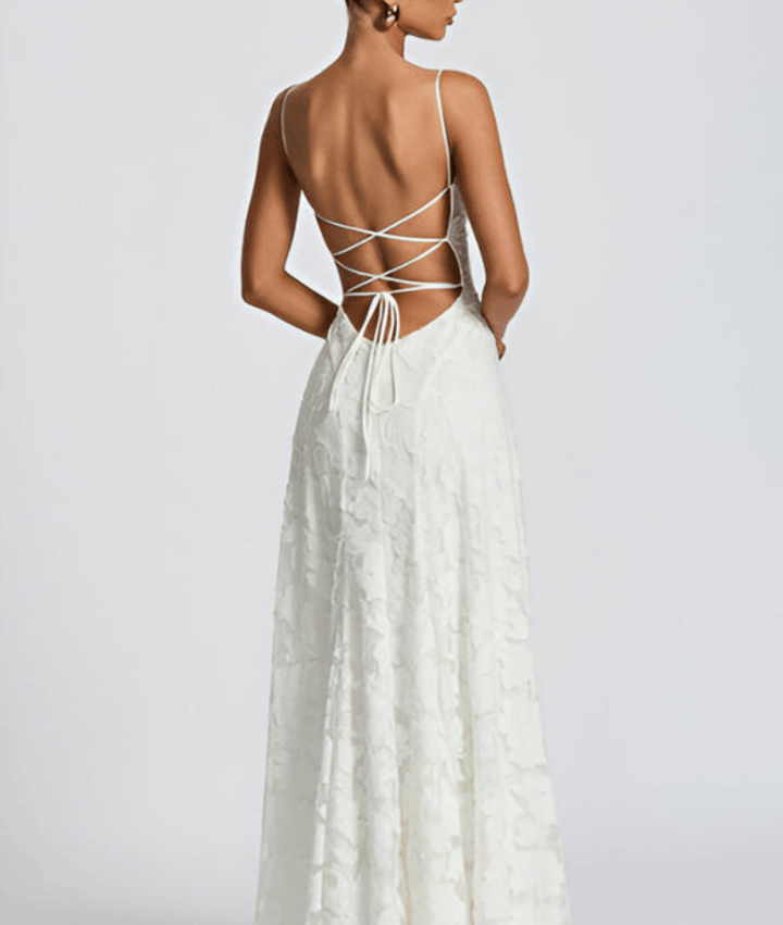 Helia Floral Pattern Sleeveless Maxi Dress