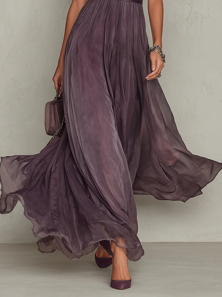 Ashley Vintage Chiffon Maxi Dress