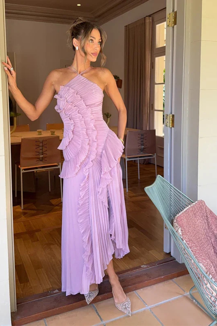 Imogen Sleeveless Ruffled Maxi Summer Dress