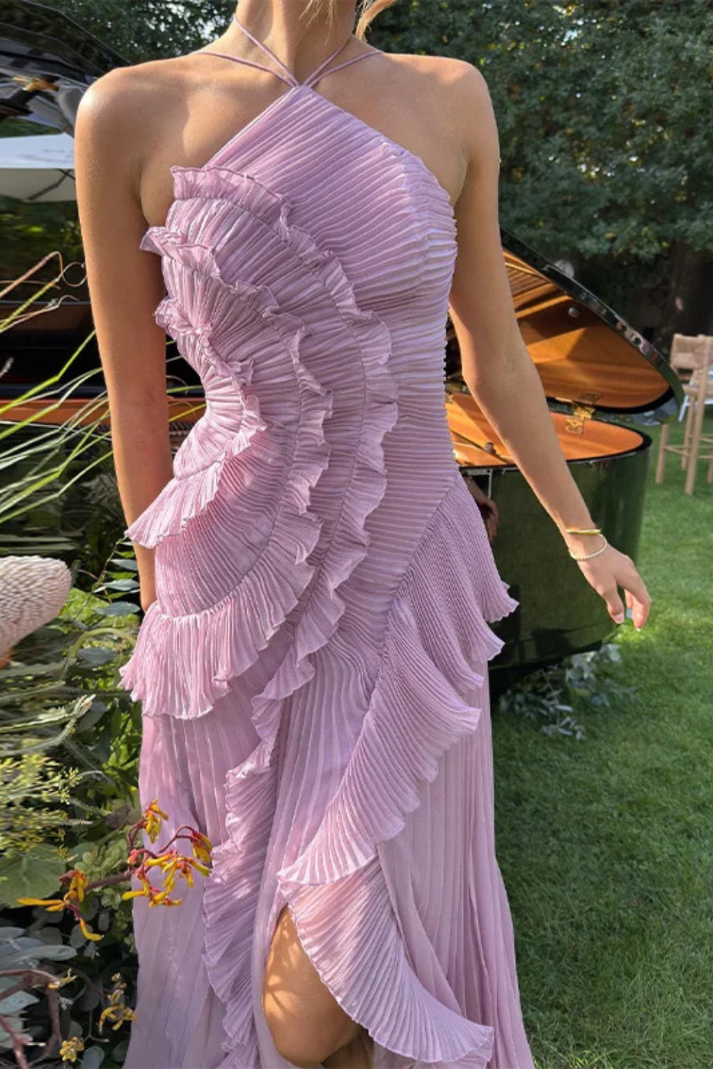 Imogen Sleeveless Ruffled Maxi Summer Dress