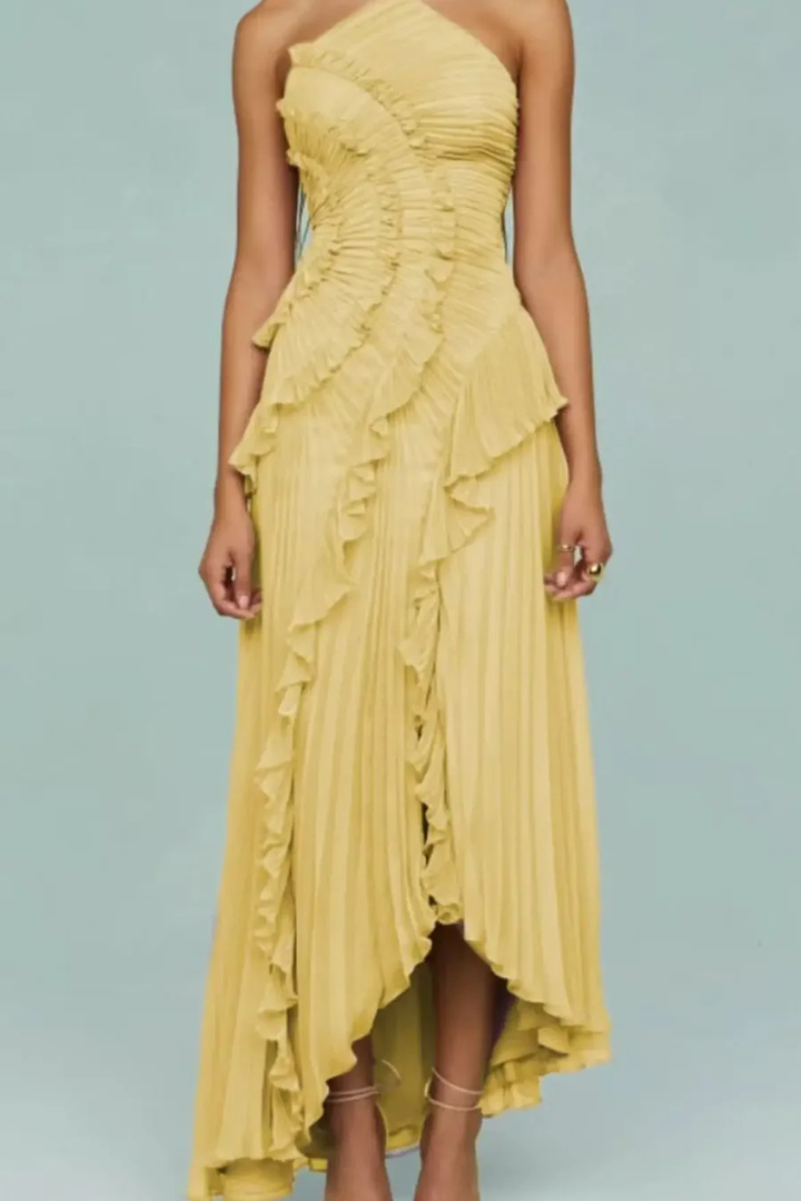 Imogen Sleeveless Ruffled Maxi Summer Dress