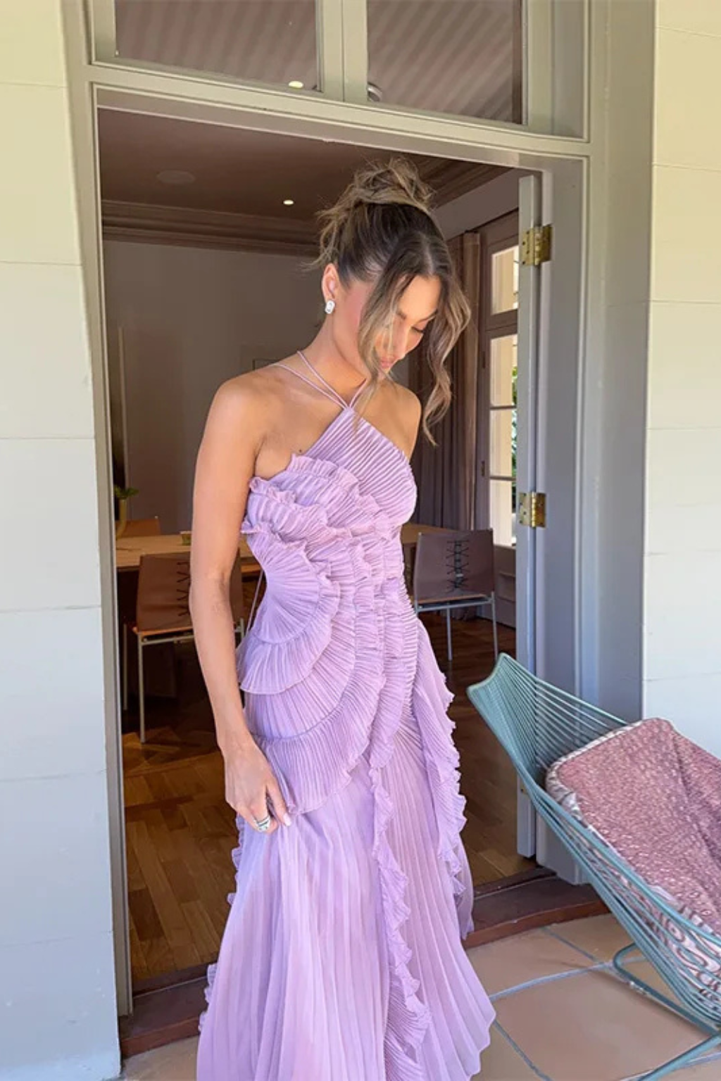 Imogen Sleeveless Ruffled Maxi Summer Dress