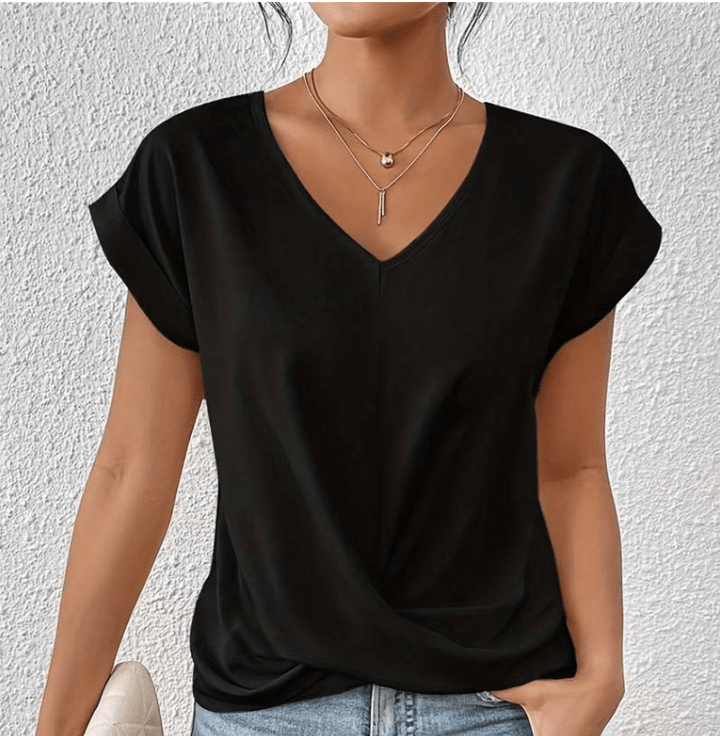 Carolyn – Figure-Enhancing V-Neck Blouse